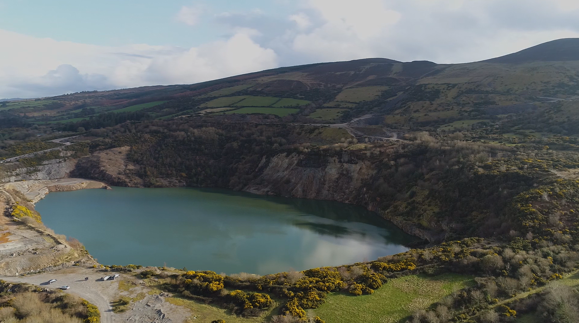 Wind turbines at sunset